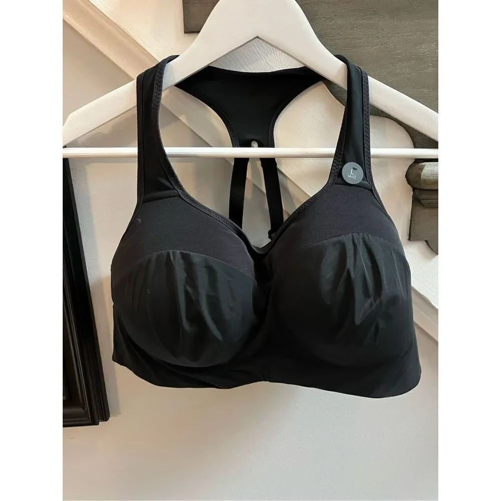 Nike Black Dri-Fit Extra Support Sports Bra sz L Cup A-C NWT